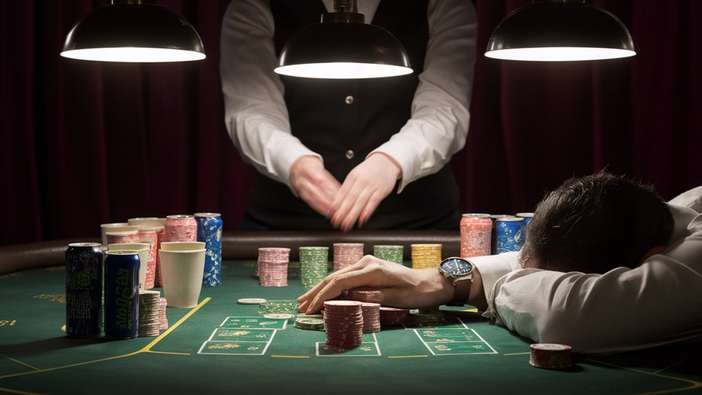 short breaks during blackjack