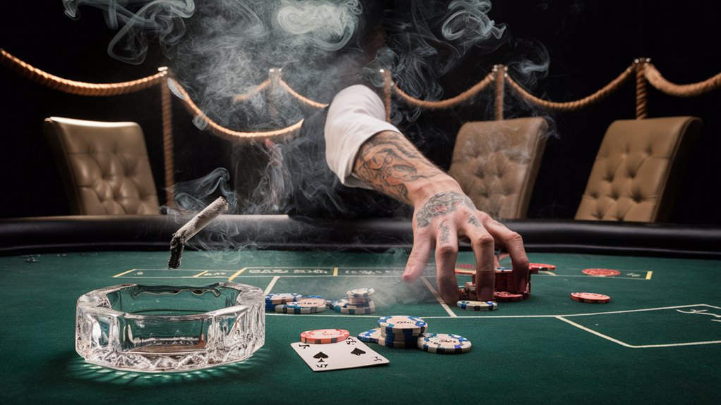 gambling table scene changes
