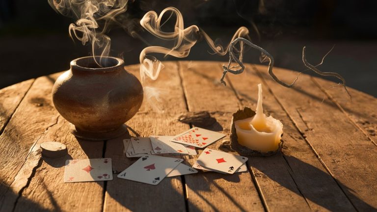 peaceful smoking card game