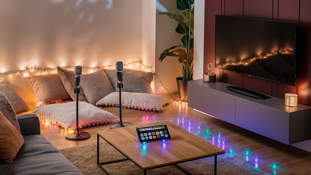 create karaoke performance area