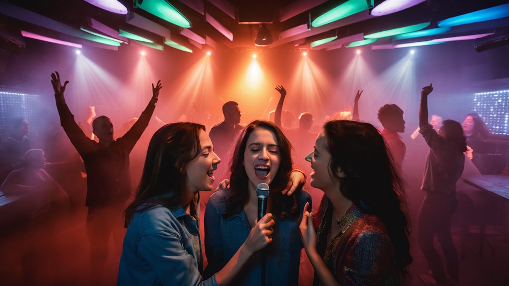 energetic group singing entertainment