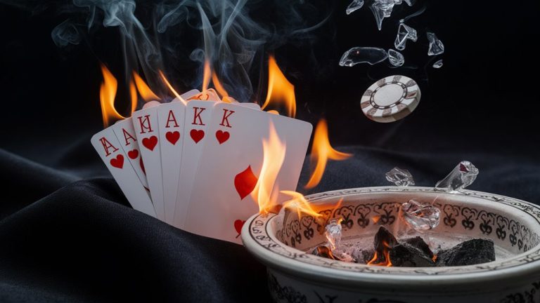 flaming card game marijuana
