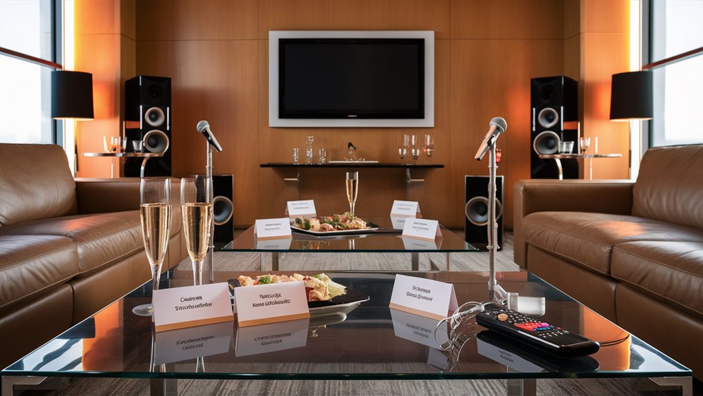 organize company karaoke party