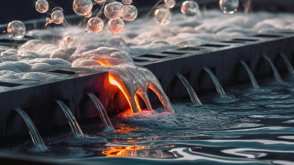 slots prevent foam overflow