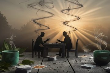 smoking poker at dawn