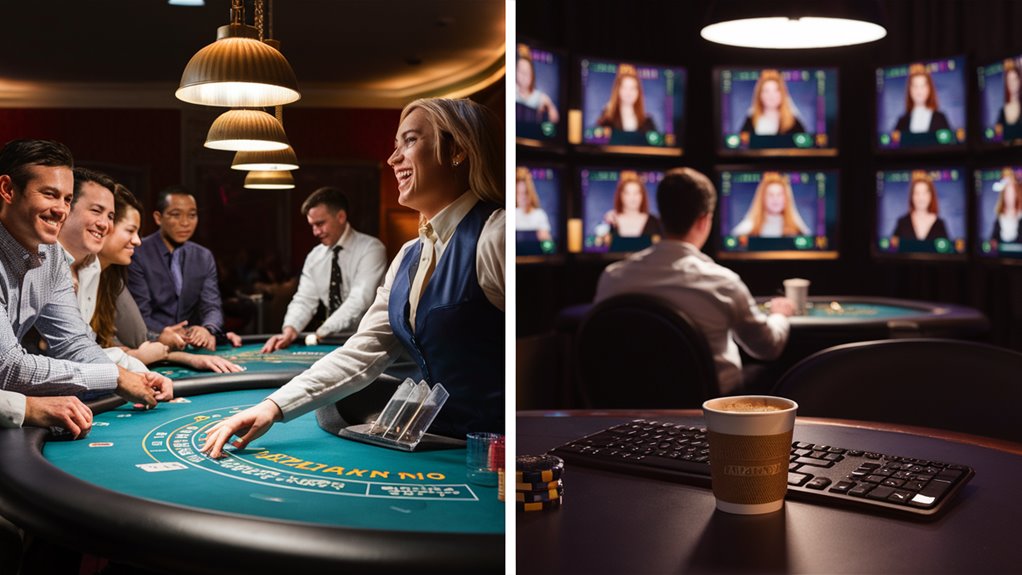 socializing with card dealers