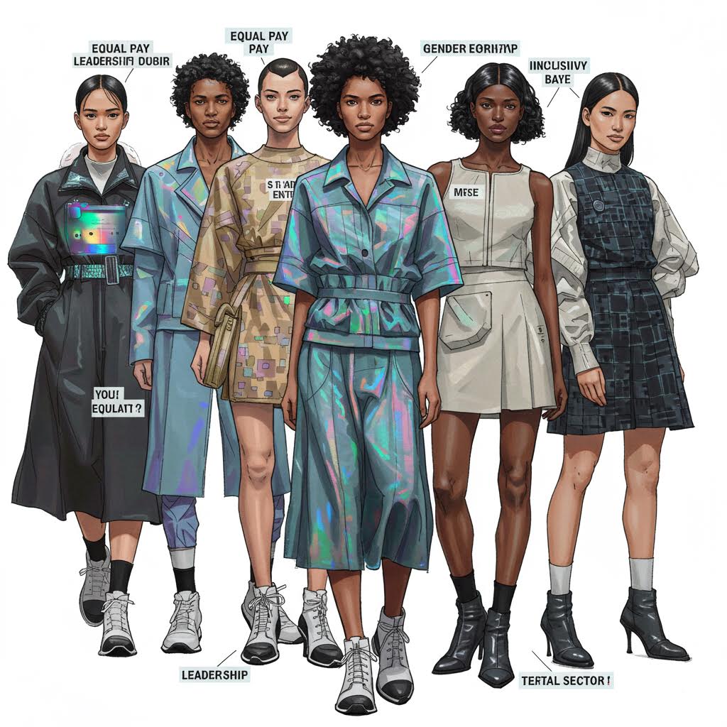 브랜드 가치와 알파벳 스타일을 반영한 패션 아이덴티티 시각화 이미지