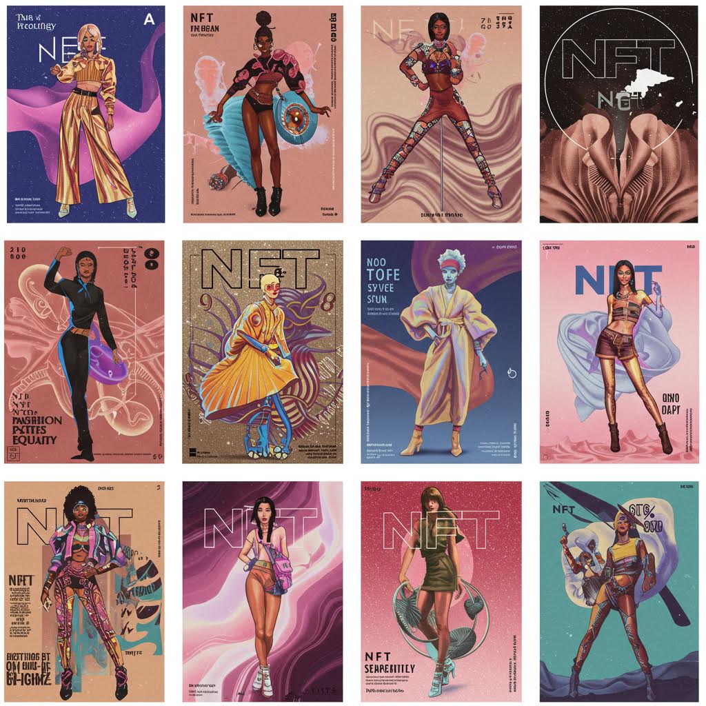 다채로운 일러스트 캐릭터들이 NFT 로고와 함께 등장하며 솔루션의 확장을 은유하듯 루믹스가 드러나는 장면