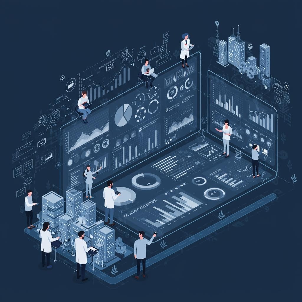 루믹스 AI 로봇 제어실 멀티 모니터 운영 센터